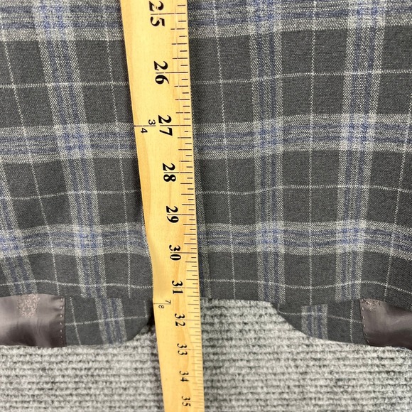 Lauren Ralph Lauren 2 Button Blazer 50 Windowpane Overcheck Tailored Sport Coat - Picture 14 of 16